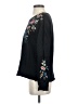 Johnny Was 100% Cotton Black Pullover Sweater Size XS - photo 5