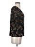 CeCe Floral Black Short Sleeve Blouse Size XS (estimated) - photo 4