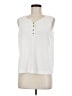 Classic Elements White Sleeveless T-Shirt Size M - photo 1