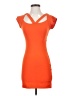 Bebe Solid Orange Cocktail Dress Size S - photo 1