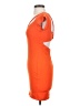 Bebe Solid Orange Cocktail Dress Size S - photo 5