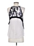 Parker 100% Silk Gray Sleeveless Silk Top Size XS - photo 2