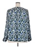Lane Bryant 100% Polyester Blue Long Sleeve Blouse Size 18 - 20 Plus - photo 2