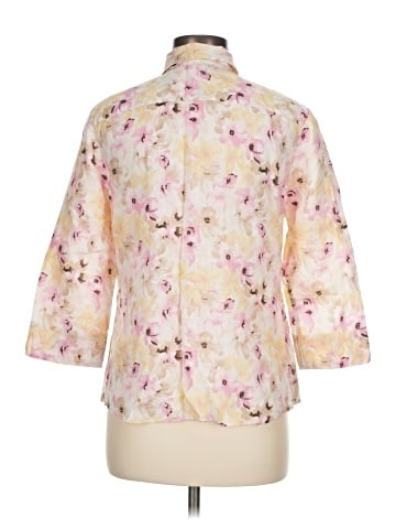 Ann Taylor 3/4 Sleeve Button-Down Shirt (view 2)