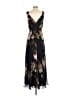 Aqua 100% Polyester Floral Black Cocktail Dress Size S - photo 2