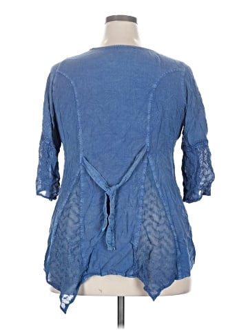 Roaman's 3/4 Sleeve Blouse (view 2)