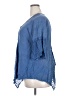 Roaman's 100% Rayon Blue 3/4 Sleeve Blouse Size 20 - photo 5