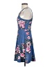 Planet Gold Floral Blue Casual Dress Size S - photo 5