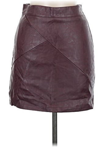 ava. Faux Leather Skirt (view 1)