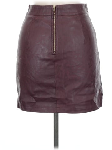 ava. Faux Leather Skirt (view 2)