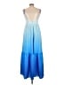 Commense Blue Cocktail Dress Size L - photo 2