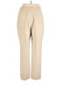 Le Suit 100% Polyester Solid Tan Casual Pants Size 14 (petite) - photo 2