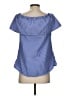 Staccato Blue Short Sleeve Blouse Size S - photo 2