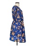 Bar III 100% Polyester Print Blue Casual Dress Size S - photo 4