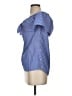 Staccato Blue Short Sleeve Blouse Size S - photo 5