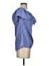 Staccato Blue Short Sleeve Blouse Size S - photo 4
