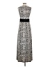 Susan Lawrence Chevron-herringbone Gray Casual Dress Size S - photo 2