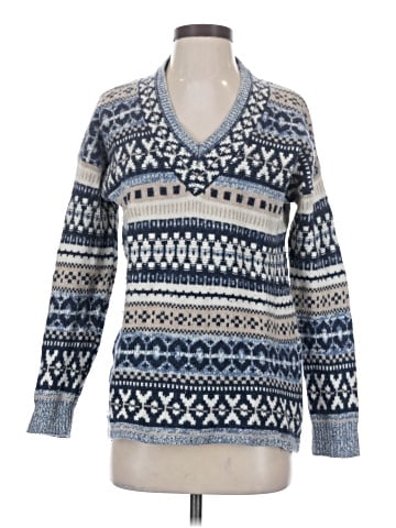 Madewell Forrest Fair Isle V-Neck Sweater (view 1)