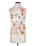 Parker Ivory Sleeveless Button-Down Shirt Size S - photo 1