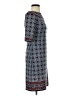 Max Studio Argyle Blue Casual Dress Size XS - photo 4