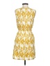 Bar III 100% Polyester Print Yellow Casual Dress Size S - photo 2