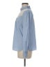 Halogen Solid Blue Long Sleeve Blouse Size M - photo 5