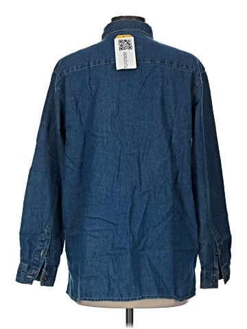 Basic Editions Long Sleeve Button-Down Shirt (view 2)
