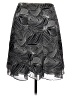 Tahari 100% Polyester Graphic Gray Casual Skirt Size 12 - photo 1