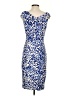 David Meister Print Blue Cocktail Dress Size 4 - photo 2