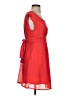 Pins and Needles 100% Polyester Solid Red Casual Dress Size S - photo 4