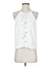 Parker 100% Polyester White Sleeveless Blouse Size S - photo 1