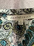 Daniel Rainn Floral Paisley Tropical Teal Short Sleeve Blouse Size M - photo 7