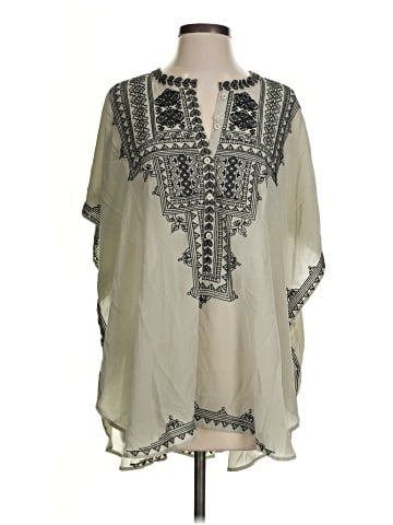 Biya 3/4 Sleeve Silk Top (view 1)