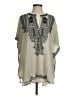 Biya 100% Silk Ivory 3/4 Sleeve Silk Top Size XS - photo 1