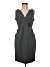 L.K. Bennett Chevron-herringbone Gray Cocktail Dress Size 6 - photo 1