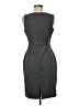 L.K. Bennett Chevron-herringbone Gray Cocktail Dress Size 6 - photo 2