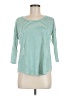 Freebird Teal 3/4 Sleeve Top Size M - photo 1