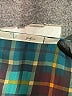Gibson 100% Polyester Argyle Teal Short Sleeve Blouse Size S - photo 7