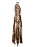 Arden B. 100% Polyester Animal Print Brown Casual Dress Size S - photo 4