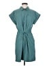Athleta 100% Polyester Solid Teal Casual Dress Size S - photo 1