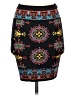 Bebe Print Black Casual Skirt Size S - photo 1