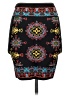 Bebe Print Black Casual Skirt Size S - photo 2