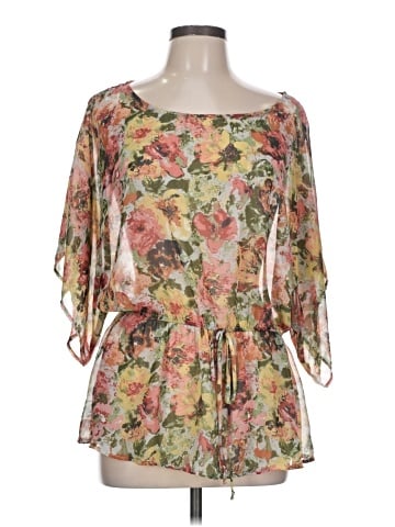 Bobeau 3/4 Sleeve Blouse (view 1)