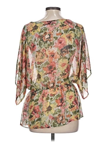 Bobeau 3/4 Sleeve Blouse (view 2)
