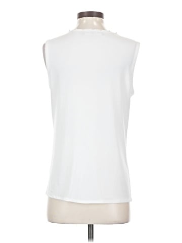 Karl Lagerfeld Paris Sleeveless Button-Down Shirt (view 2)