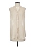 Eileen Fisher Ivory Sleeveless Button-Down Shirt Size S - photo 1