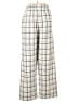Assorted Brands Plaid Ivory Gray Casual Pants Size M - photo 2