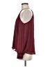 Lush 100% Polyester Burgundy Sleeveless Blouse Size M - photo 5
