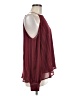 Lush 100% Polyester Burgundy Sleeveless Blouse Size M - photo 4