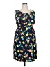 Merona Print Blue Cocktail Dress Size XXL - photo 1